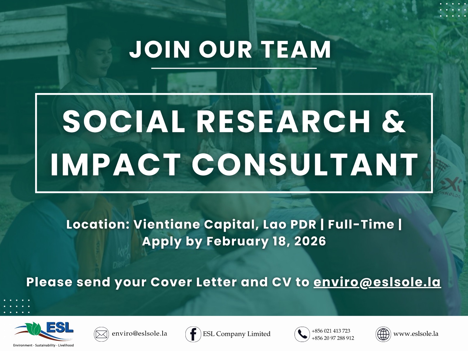 SOCIAL RESEARCH & IMPACT CONSULTANT